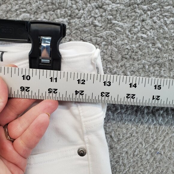 J Crew 9" Demi-Boot Crop Jean in white wash Womens Size 25T Raw Hem - Picture 3 of 12